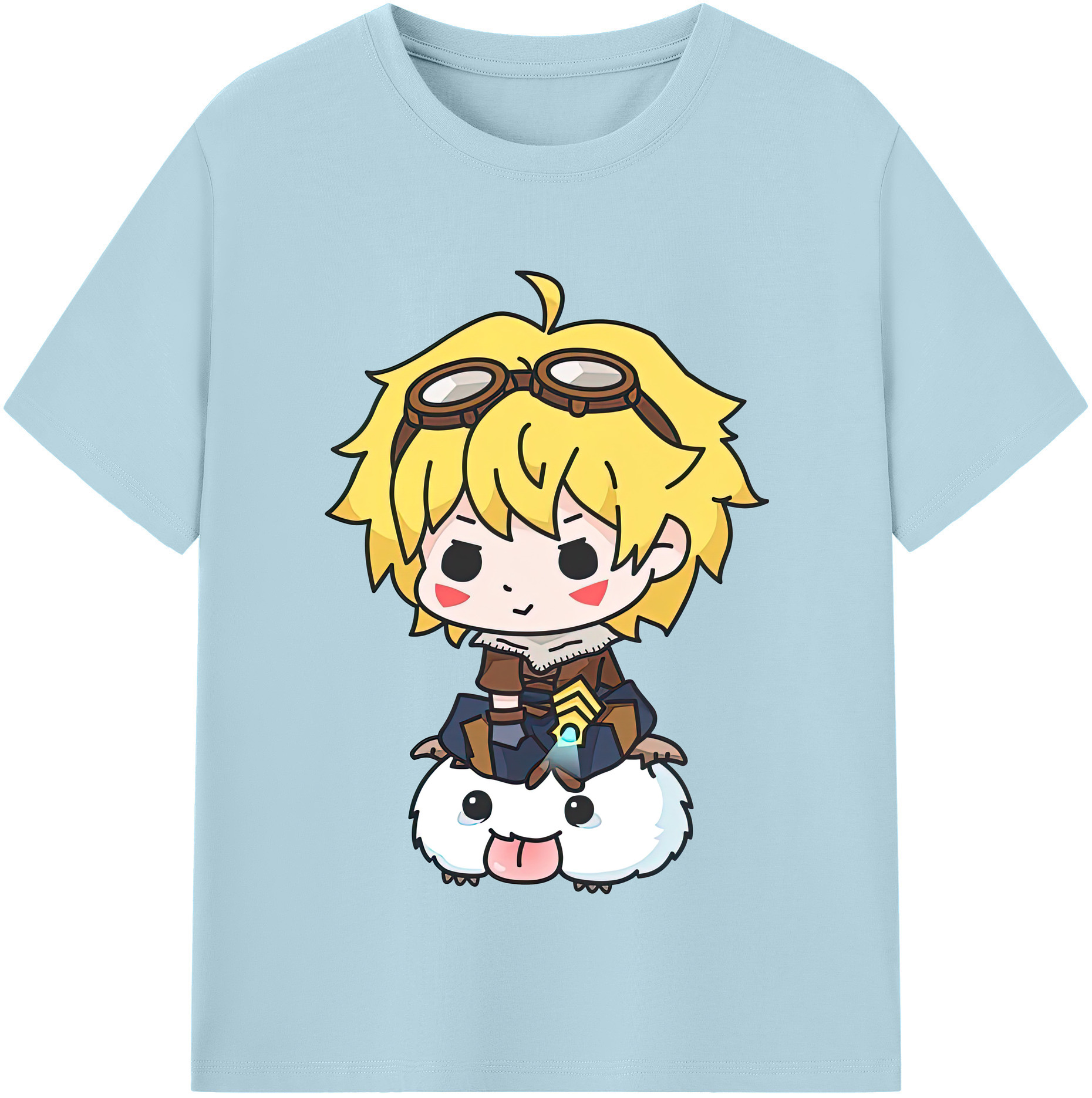 リーグ・オブ・レジェンド League of Legends LOL 綿100％半袖Tシャツ（フロントプリント）